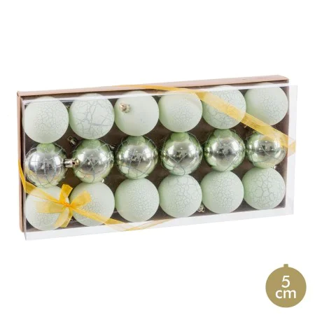 Christmas Baubles Green Plastic Ø 5 cm (18 Units) by BigBuy Home, Christmas - Ref: S8807639, Price: 7,66 €, Discount: %