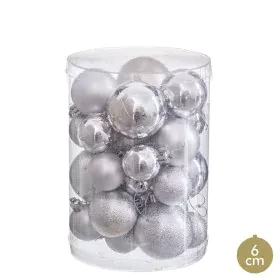 Palle di Natale Argentato Plastica (27 Unità) di BigBuy Home, Natale - Rif: S8807649, Prezzo: 7,80 €, Sconto: %