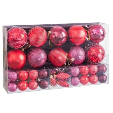 Bolas de Navidad Rojo Plástico (50 Unidades) de BigBuy Home, Navidad - Ref: S8807659, Precio: 19,48 €, Descuento: %