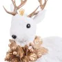 Christmas bauble White Gold Deer 20 x 11 x 22 cm by BigBuy Home, Christmas - Ref: S8807683, Price: 18,26 €, Discount: %