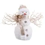 Adorno Navideño Blanco Oro Muñeco de Nieve 24 x 16 x 28 cm de BigBuy Home, Navidad - Ref: S8807685, Precio: 21,84 €, Descuent...