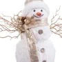 Adorno Natalício Branco Ouro Boneco de neve 24 x 16 x 28 cm de BigBuy Home, Natal - Ref: S8807685, Preço: 21,84 €, Desconto: %