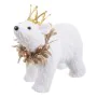 Adorno Natalício Branco Ouro Urso 21 x 11 x 18 cm de BigBuy Home, Natal - Ref: S8807688, Preço: 15,86 €, Desconto: %