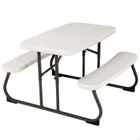 Child's Table Lifetime Cream Foldable Picnic 82,5 x 53,5 x 90 cm Steel Plastic by Lifetime, Picnic Tables - Ref: S8901379, Pr...