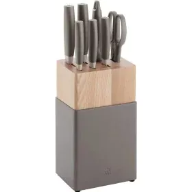 Ensemble de couteaux de cuisine et support Zwilling Now S Beige Acier Plastique 8 Pièces de Zwilling, Ensembles de couteaux d...