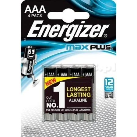 Pilhas Energizer Max Plus AAA 1,5 V (4 Unidades) de Energizer, Pilhas - Ref: S9106189, Preço: 6,00 €, Desconto: %