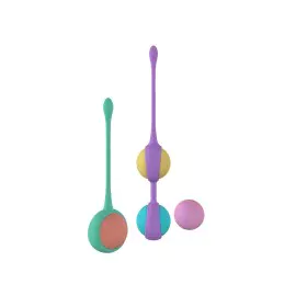 Kit de Poids Vaginaux Kegel Party Color Toys Silicone 3 Pièces de Party Color Toys, Boules de geisha - Réf : M0402675, Prix :...