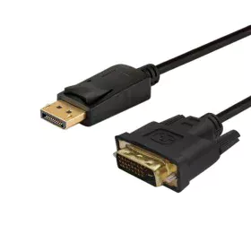 Adaptador DisplayPort a DVI Savio CL-122 Negro 3 m de Savio, Cables DisplayPort - Ref: S9115468, Precio: 9,39 €, Descuento: %