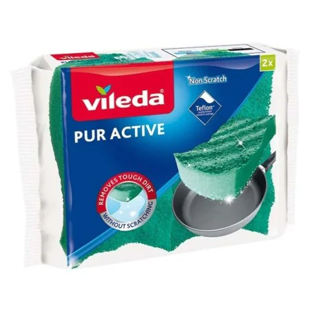 Esfregão Vileda Pur Active Verde Poliuretano (2 Unidades) de Vileda, Esfregões - Ref: S9126737, Preço: 1,86 €, Desconto: %