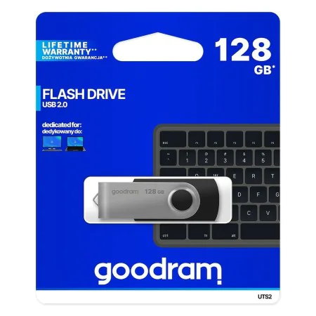 Clé USB GoodRam UTS2-1280K0R11 128 GB 128 GB Noir Noir/Argenté (1 Unité) de GoodRam, Clés USB - Réf : S9147509, Prix : 9,44 €...