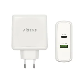 USB Wall Charger Aisens ASCH-2PD30QC-W White 48 W USB-C (1 Unit) by Aisens, Chargers - Ref: S9900950, Price: 11,54 €, Discoun...