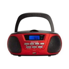 Radio CD Bluetooth MP3 Aiwa BBTU-300RD Nero Rosso di Aiwa, Lettori CD - Rif: S9901171, Prezzo: 54,33 €, Sconto: %