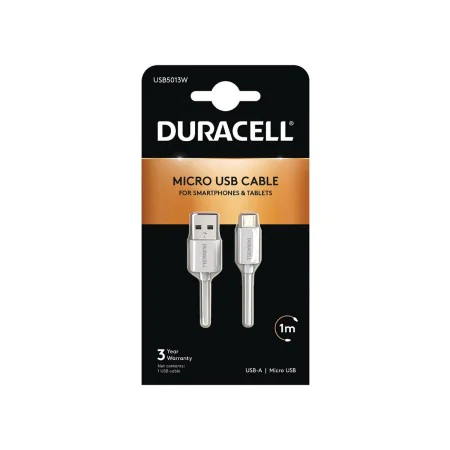 Câble USB DURACELL USB5013W 1 m Blanc (1 Unité) de DURACELL, Câbles USB - Réf : S9903078, Prix : 4,24 €, Remise : %