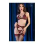 Ensemble de Lingerie Chilirose Noir Rouge L/XL 4 Pièces de Chilirose, Ensembles sexy - Réf : M0403957, Prix : 22,77 €, Remise...