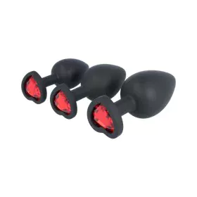 Anal plug Virgite Black Silicone Set 3 Pieces by Virgite, Plugs - Ref: M0404648, Price: 15,15 €, Discount: %