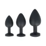 Plug Anal Virgite Negro Silicona Set 3 Piezas de Virgite, Plugs - Ref: M0404648, Precio: 15,80 €, Descuento: %