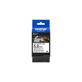 Laminated Tape for Labelling Machines Brother HSE-211 White Black (1 Unit) by Brother, Adhesive labels and stickers - Ref: M0...