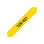 Cartuccia ad Inchiostro Originale Brother TZE621 Giallo Nero/Giallo 9 mm di Brother, Etichette adesive e adesivi - Rif: M0502...