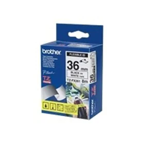 Laminated Tape for Labelling Machines Brother TZEFX261 White Black/White by Brother, Adhesive labels and stickers - Ref: M050...