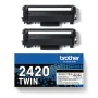 Toner original Brother TONER N 3K PK2 Noir de Brother, Toners et encre pour imprimante - Réf : M0503175, Prix : 147,22 €, Rem...