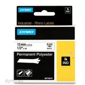 Ruban Laminé pour Etiqueteuses Dymo 18483 Blanc Multicouleur Noir/Blanc de Dymo, Étiquettes adhésives et autocollants - Réf :...