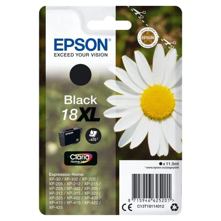 Cartuccia ad Inchiostro Originale Epson Cartucho 18XL negro Bianco Nero di Epson, Toner e inchiostro per stampante - Rif: M05...