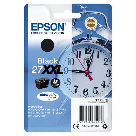 Cartouche d'encre originale Epson 27XXL Noir de Epson, Toners et encre pour imprimante - Réf : M0506105, Prix : 58,64 €, Remi...