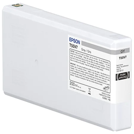 Tinteiro de Tinta Original Epson T55W7 Cinzento de Epson, Toners e tinta de impressora - Ref: M0506404, Preço: 102,89 €, Desc...