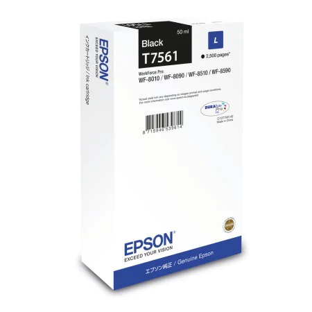 Original Tintenpatrone Epson C13T75614N Schwarz von Epson, Toner und Druckertinte - Ref: M0506928, Preis: 77,02 €, Rabatt: %