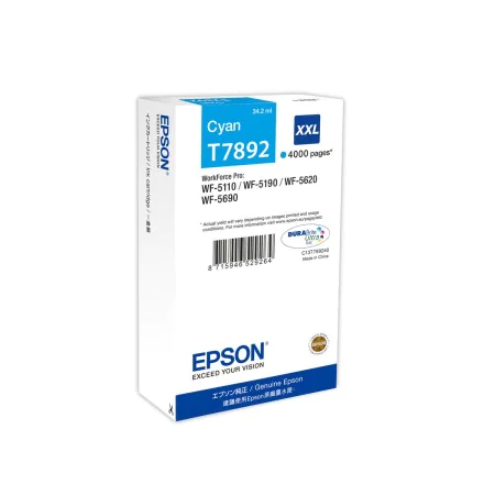 Cartouche d'encre originale Epson T789240 Cyan de Epson, Toners et encre pour imprimante - Réf : M0506933, Prix : 84,81 €, Re...