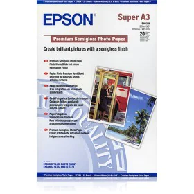 Satin Photo Paper Epson 2357142 A3 20 Sheets (1 Unit) by Epson, Printing paper - Ref: M0507655, Price: 32,32 €, Discount: %