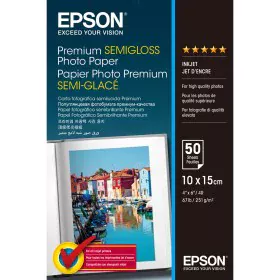 Carta fotografica opaca Epson C13S041765 (50 Unità) (1 Unità) di Epson, Carta da stampa - Rif: M0507662, Prezzo: 12,85 €, Sco...