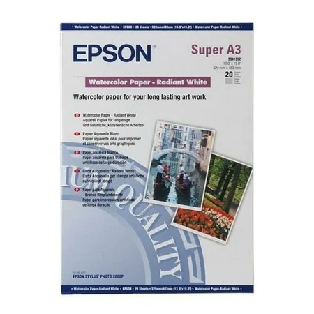 Ink and Photogrpahic Paper pack Epson C13S041352 A3 20 Sheets by Epson, Printing paper - Ref: M0507694, Price: 47,00 €, Disco...