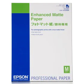 Pack de Tinta y Papel Fotográfico Epson Enhanced Matte Paper, DIN A2, 192 g/m², 50 hojas 50 Hojas (50 Unidades) (1 unidad) de...