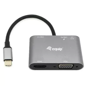 Adaptateur USB-C vers VGA Equip 133483 de Equip, Adaptateurs USB-VGA - Réf : M0508191, Prix : 30,30 €, Remise : %