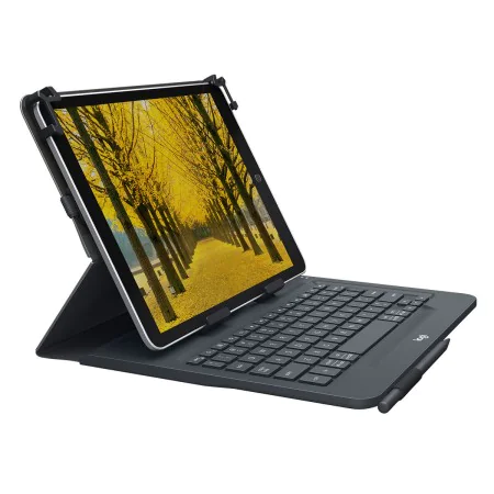 Tastiera Bluetooth con Supporto per Tablet Logitech 920-008336 Nero Qwerty in Spagnolo QWERTY di Logitech, Custodie - Rif: M0...