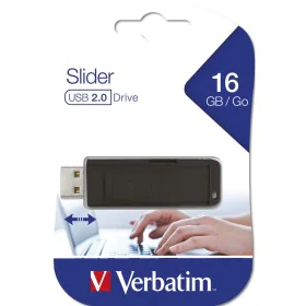 Clé USB Verbatim 98696 16GB Noir 16 GB (1 Unité) de Verbatim, Clés USB - Réf : M0519721, Prix : 6,64 €, Remise : %