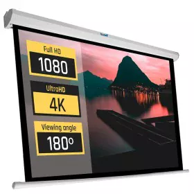 Panoramic Electric Screen iggual PSIPS184 80" (184 x 104 cm) 84" by iggual, Accessories for projectors - Ref: S0203721, Price...