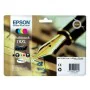 Cartucho de Tinta Compatible Epson T16XL Negro Cyan Magenta Amarillo Cian de Epson, Tóners y tinta de impresora - Ref: S02076...