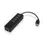 USB Hub Ewent AAOAUS0127 3 x USB 3.1 RJ45 Plug and Play by Ewent, USB hubs - Ref: S0207687, Price: 18,31 €, Discount: %