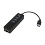 USB Hub Ewent AAOAUS0127 3 x USB 3.1 RJ45 Plug and Play by Ewent, USB hubs - Ref: S0207687, Price: 18,31 €, Discount: %