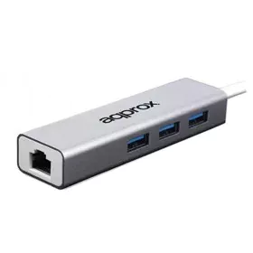 Network Adaptor approx! APPC07GHUB LAN 10/100/1000 USB 3.0 Grey by approx!, Network cards - Ref: S0215706, Price: 34,05 €, Di...