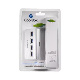 Hub USB CoolBox COO-HU4ALU3 Aluminium (4 Anschlüsse) von CoolBox, USB-Hubs - Ref: S0220846, Preis: 16,20 €, Rabatt: %