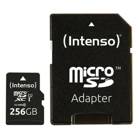 Mikro SD Speicherkarte mit Adapter INTENSO 3423492 256 GB Schwarz von INTENSO, Speicherkarten - Ref: S0226685, Preis: 21,15 €...