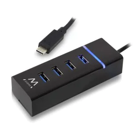 Hub USB 4 Ports Ewent EW1137 USB 3.1 Noir de Ewent, Hubs USB - Réf : S0227193, Prix : 15,60 €, Remise : %