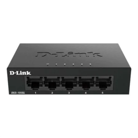 Commutateur Réseau de Bureau D-Link DGS-105GL 5xGB Plug&Play Noir de D-Link, Commutateurs de réseau - Réf : S0229332, Prix : ...