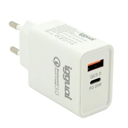 Chargeur mural iggual IGG317419 de iggual, Chargeurs - Réf : S0231368, Prix : 6,69 €, Remise : %