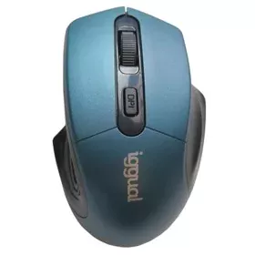 Souris iggual ERGONOMIC-L 1600 dpi Bleu Noir/Bleu de iggual, Souris - Réf : S0232397, Prix : 7,21 €, Remise : %