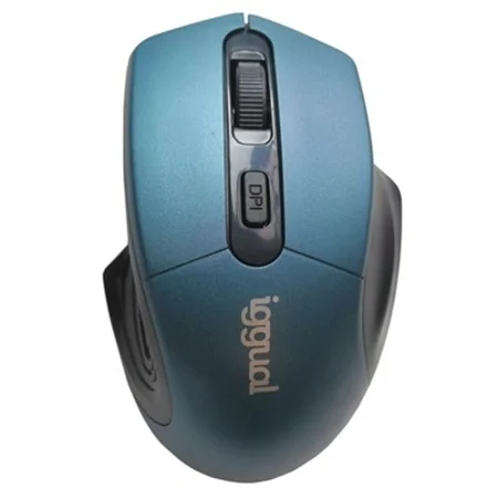 Souris iggual ERGONOMIC-L 1600 dpi Bleu Noir/Bleu de iggual, Souris - Réf : S0232397, Prix : 6,20 €, Remise : %