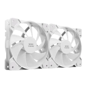 Ventilador de Caixa Mars Gaming MFPROX2W Branco 2 Unidades Ø 12 cm de Mars Gaming, Ventilação e refrigeração - Ref: S0236302,...